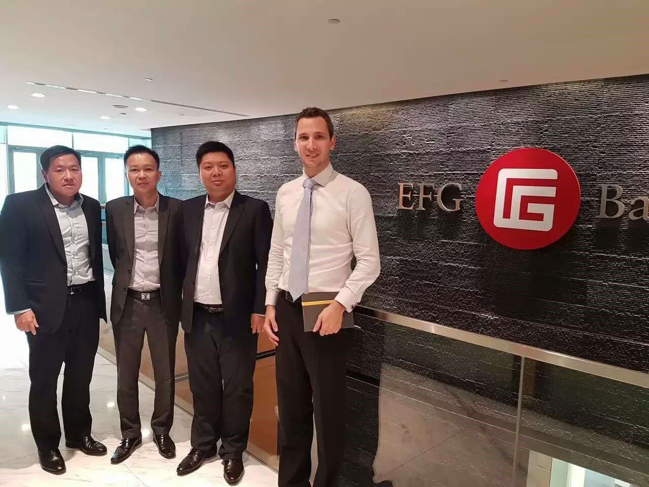 With the Executive Director of EFG Bank Singapore